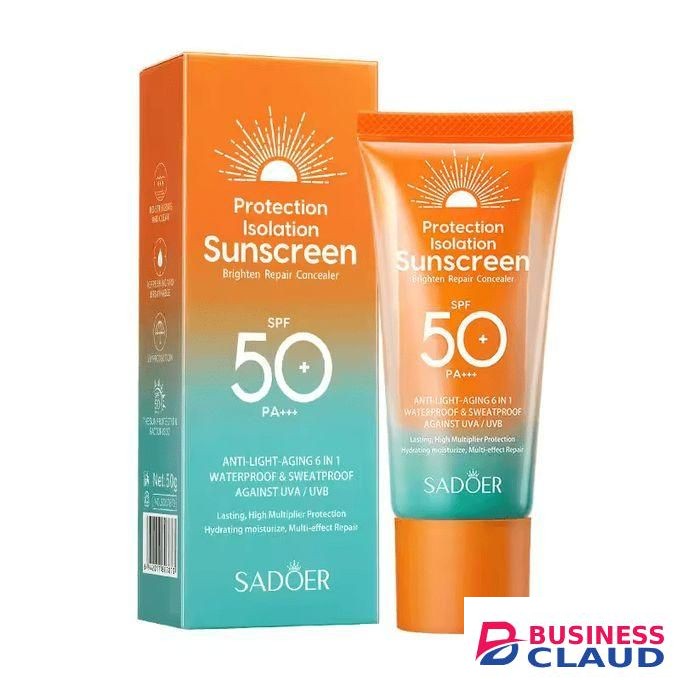 SADOER Sunscreen SPF 50, Anti Light Aging, Moisturizing Multiple Protection Effect Sunscreen Anti Aging Sunscreen Repair Sunscreen Milk Refreshing And UV Protection
