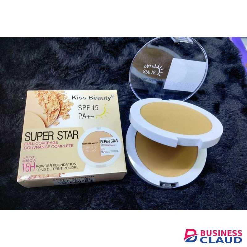Beauty SPF 15 Matte Finish Powder With Foundation,Mirror & Makeup Sponge INSIDE