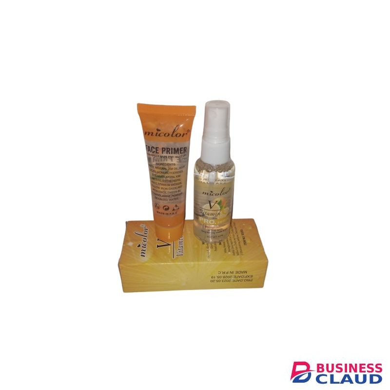 Micolor Vitamin C 2 In 1 Primer + Pro. Setting Spray Fixer Matte Makeup