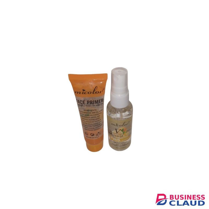 Micolor Vitamin C 2 In 1 Primer + Pro. Setting Spray Fixer Matte Makeup