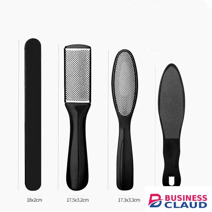 10Pcs Foot Care Tool Pedicure Manicure Kit Set Stainless Steel Peeling Exfoliating Callus Dead Skin Remover Foot Scrubbing Brush Pedicure Tools