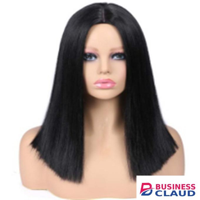 Women's Short Straight Hair Bobo Head Wig High Temperature Silk Chemical Fiber Hair