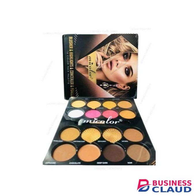 Micolor 16Color Blusher, Highlighter ,Concealer, Powder