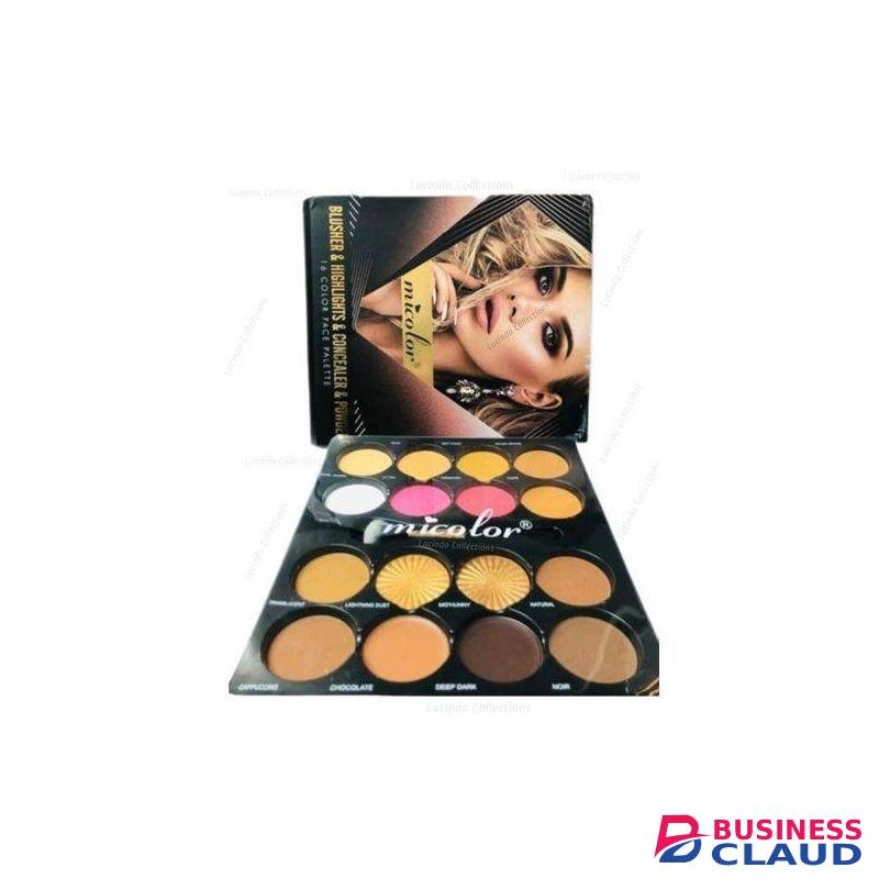 Micolor 16Color Blusher, Highlighter ,Concealer, Powder