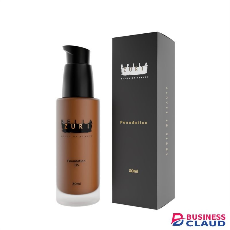 BELLAZURI Foundation Shade 05 – Breathable, Buildable Coverage, Silky Finish, Lightweight, 10HR Stay