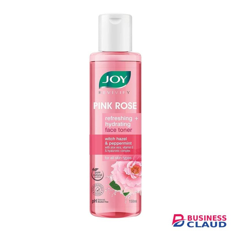 Joy Pink Rose Water Toner with Vitamin E, Hyaluronic Acid & Aloe Vera