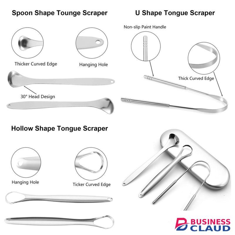 Tongue scraper U-shaped cleaner dental floss oral bad mouth breathing cleaning tool