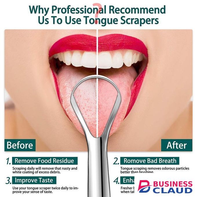 Tongue scraper U-shaped cleaner dental floss oral bad mouth breathing cleaning tool