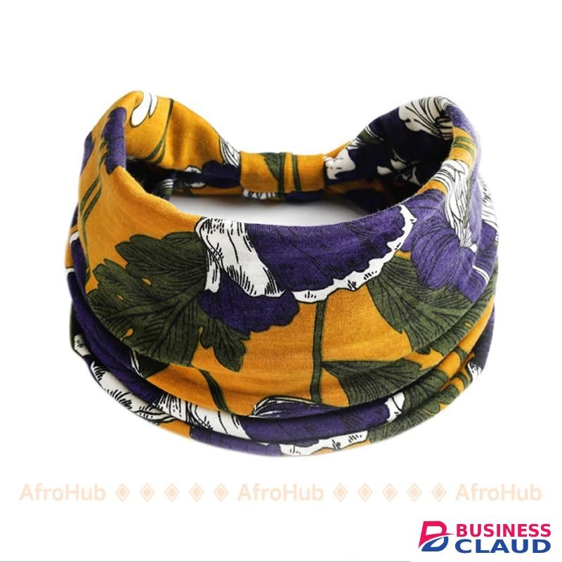 3-In-1 Headbands and Round Gold Earrings set Hair bands Earrings Set Women Headband Head Turban American style yoga sports headband Wig fixed hairstyle hip-hop