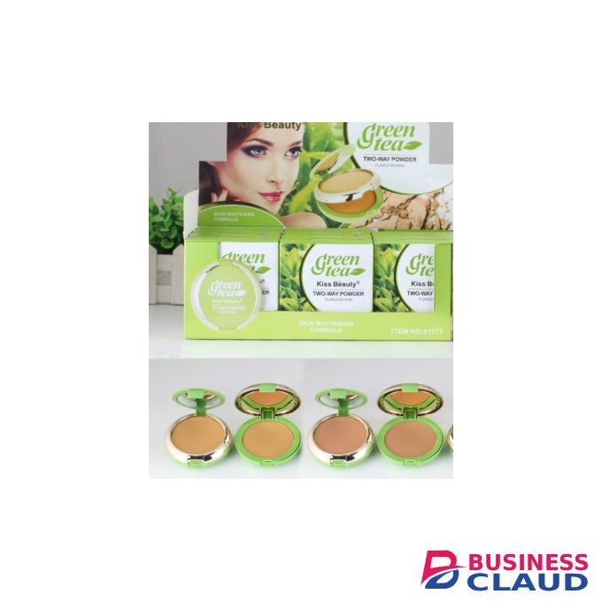 Kiss Beauty 3 Shades Green Tea Two Way Foundation Powder