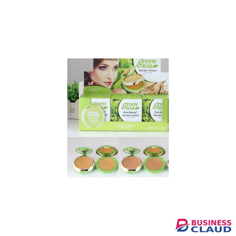 Kiss Beauty 3 Shades Green Tea Two Way Foundation Powder