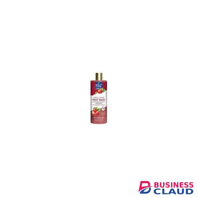 Beauty Clinic Strawberry Body Wash 500ml + FREE pair of Exfoliating gloves (Assorted colors)