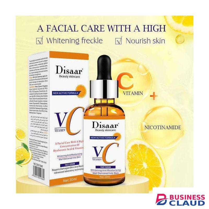 Disaar Organic VC Vitamin C Nicotinamide Face Serum Hyaluronic Acid