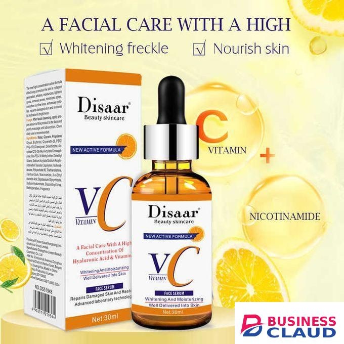 Disaar Organic VC Vitamin C Nicotinamide Face Serum Hyaluronic Acid