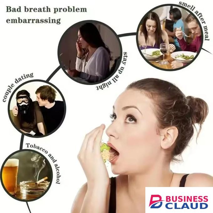 3Pcs Mouth Freshener Spray Bad Breath Remover Long Lasting Breath Freshener (3Pcs=Mint+Peach+Grape)