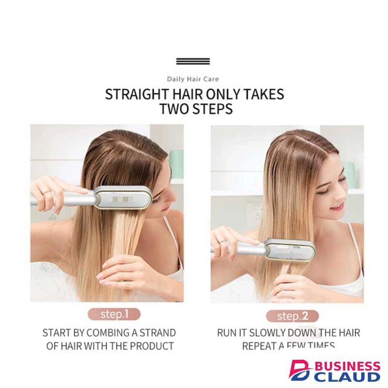 Electric Hair Straightener Brush Straightener Comb