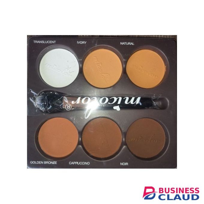 Micolor 6in1Powder Pallette +FREE BRUSH