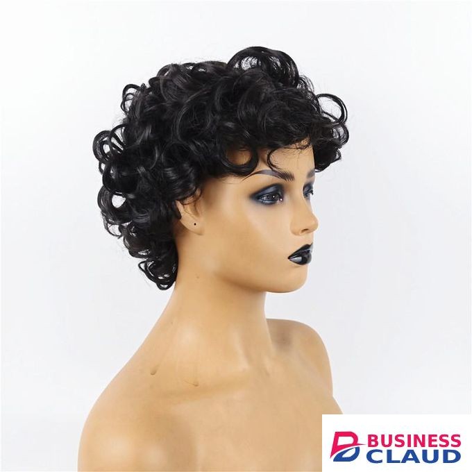 Wig Woman Short Curly Hair Small Curly Chemical Fiber Headgear