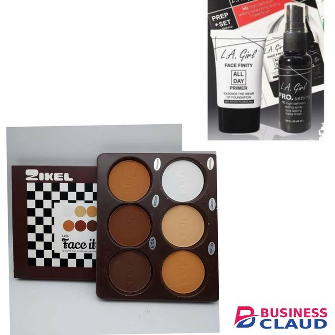 Zikiel countour powder + free setting spray and primer