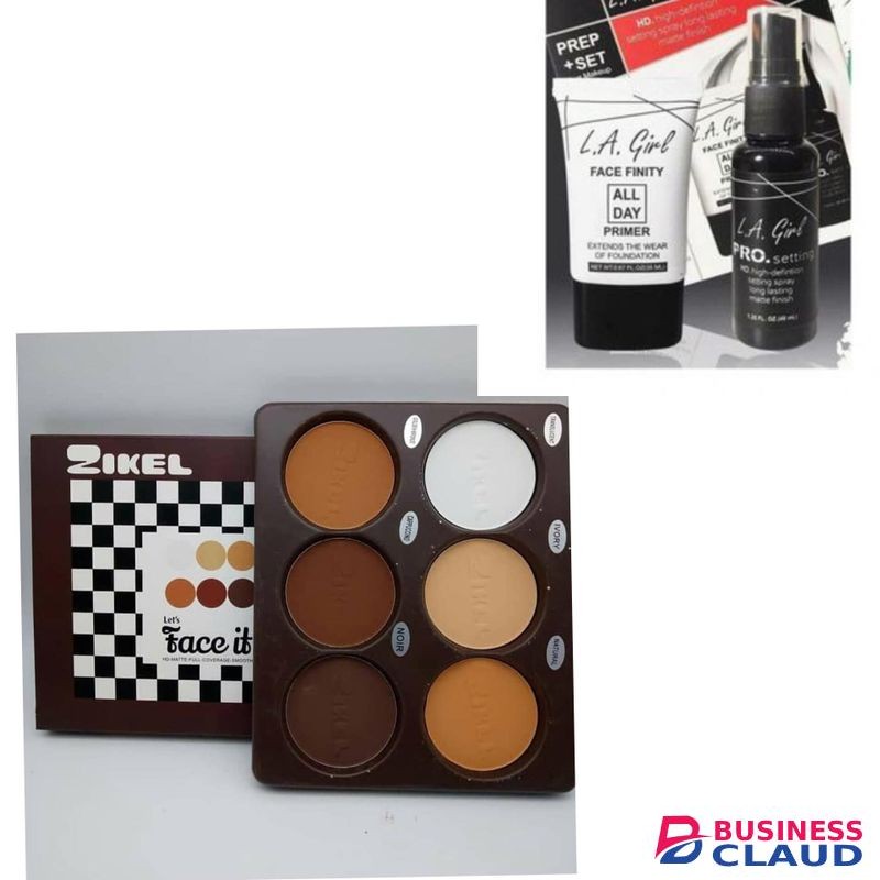 Zikiel countour powder + free setting spray and primer