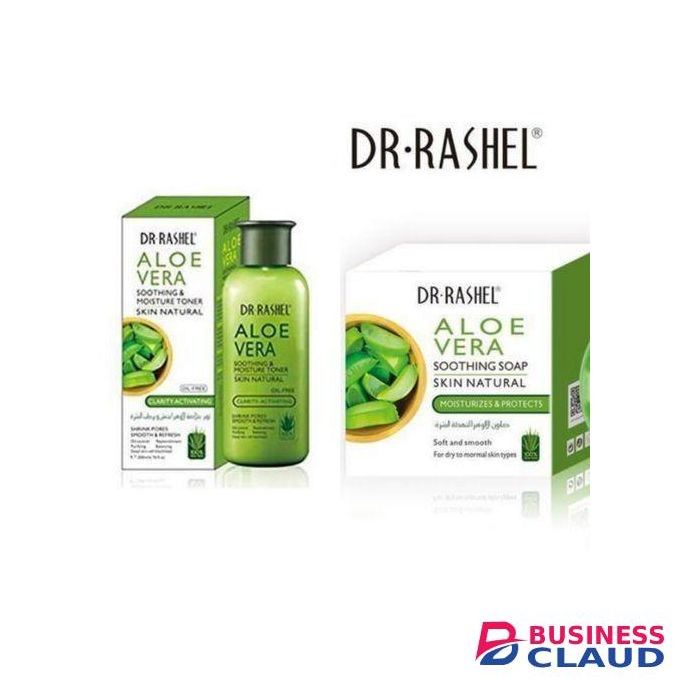 Dr. Rashel Skin Natural Aloe Vera Soothing & Moisture Toner + Soap