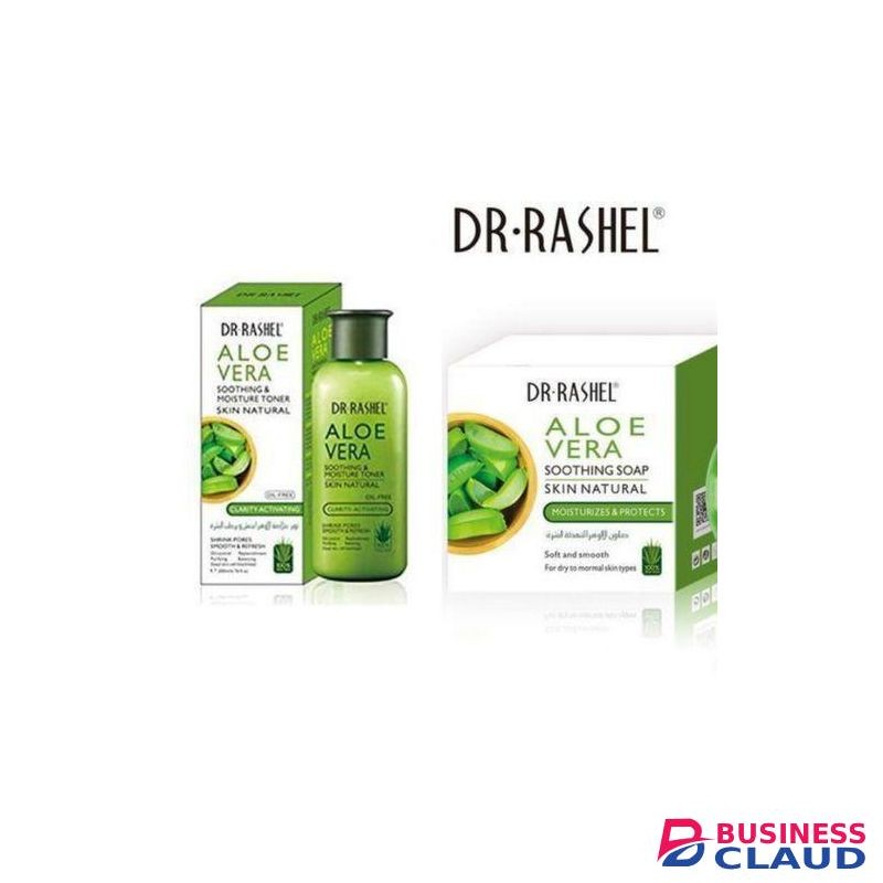 Dr. Rashel Skin Natural Aloe Vera Soothing & Moisture Toner + Soap