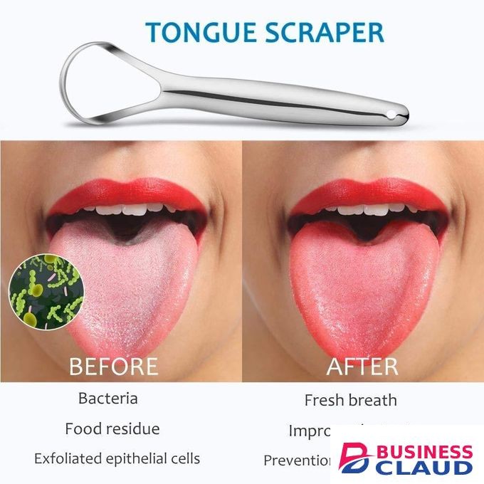 addigoes Stainless Steel Tongue Cleaner – Reusable & Eco-Friendly for Adults & Kids, Freshens Breath & Improves Oral Hygiene