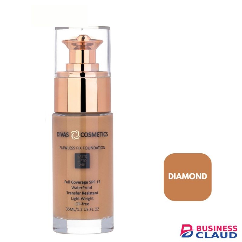 Divas cosmetics Flawless Fix Foundation SPF 15 - Diamond