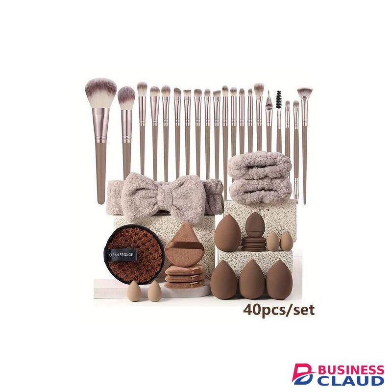 40pcs Beauty Tool Combination Set Face Washing And Makeup Complete Set