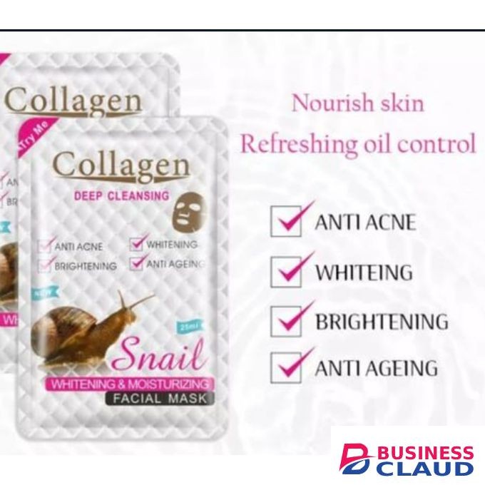Snail Collagen Deep Cleansing Facial Sheet Mask