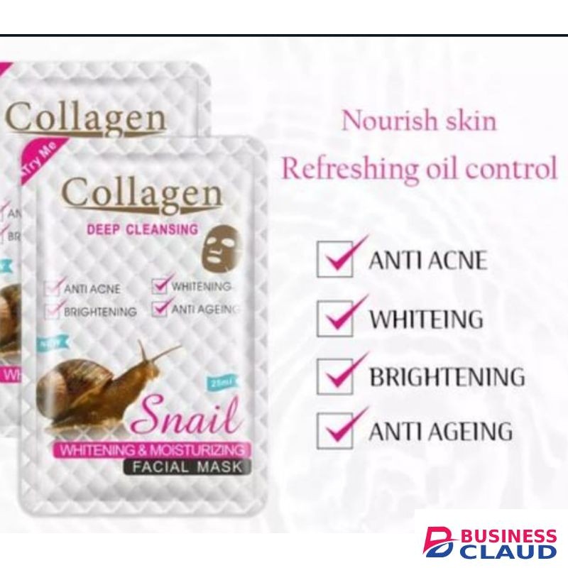 Snail Collagen Deep Cleansing Facial Sheet Mask