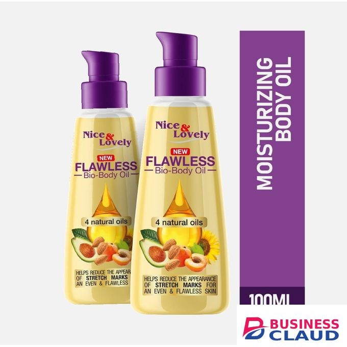 Nice & Lovely Twin Moisturizing Body Oil 100ml (pack of 2)