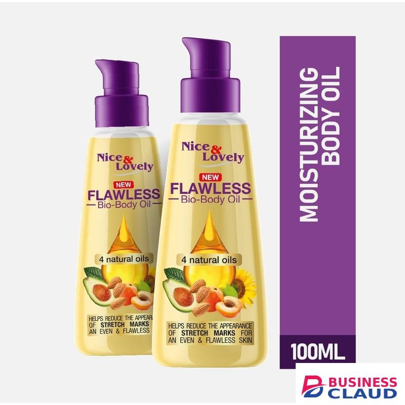 Nice & Lovely Twin Moisturizing Body Oil 100ml (pack of 2)