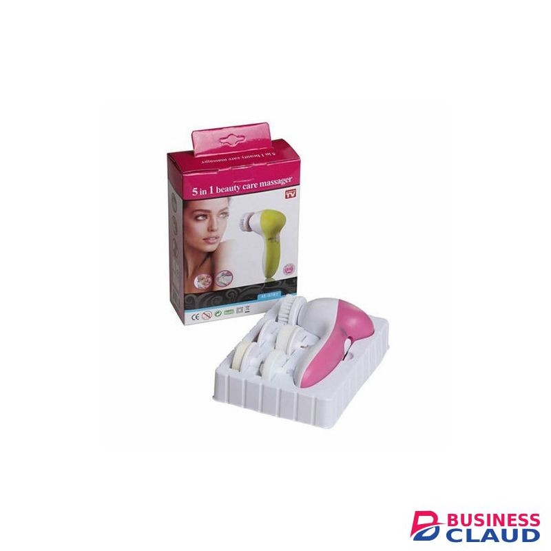 5 In1 Facial Cleanser Brush Electric Face Massager Pink