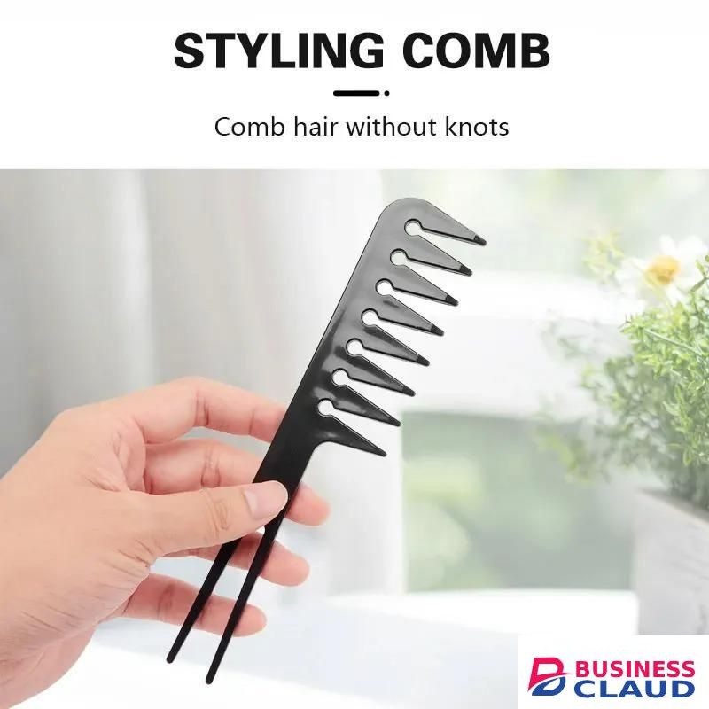 10Pcs Black Combs Hairdressing New Tail Comb Carbon Anti Static Comb Hair Cutting Comb Free Storage Bag