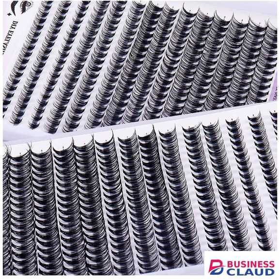 DIY Eyelash Extension Single Cluster False Lashes Kit 280pcs Lash Clusters D Curl 8-16mm