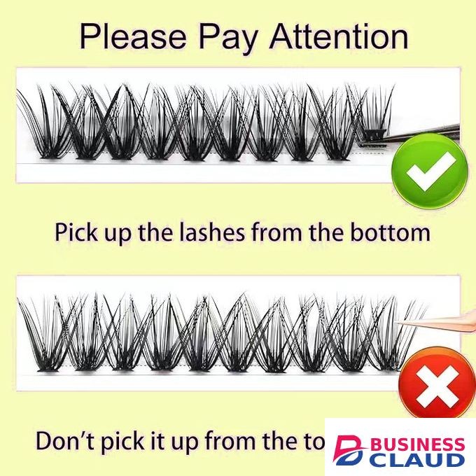 DIY Eyelash Extension Single Cluster False Lashes Kit 280pcs Lash Clusters D Curl 8-16mm