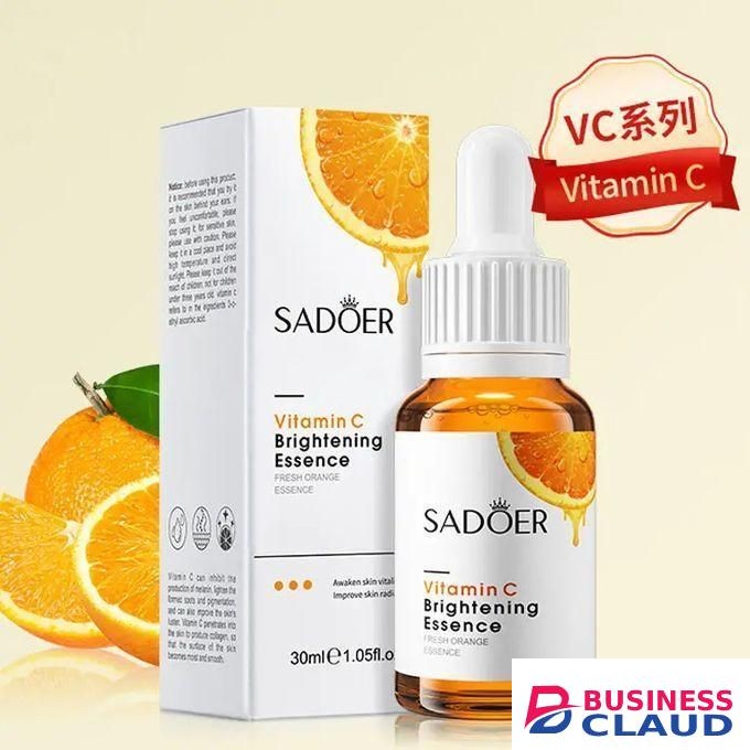 SADOER 3 Pcs Vitamin C Serum, Face Brightening Vitamin C Essence , Awakens Skin Vitality, Moisturizing, Anti Wrinkles, Anti Aging, Whiten Dark Spots 3 PCS