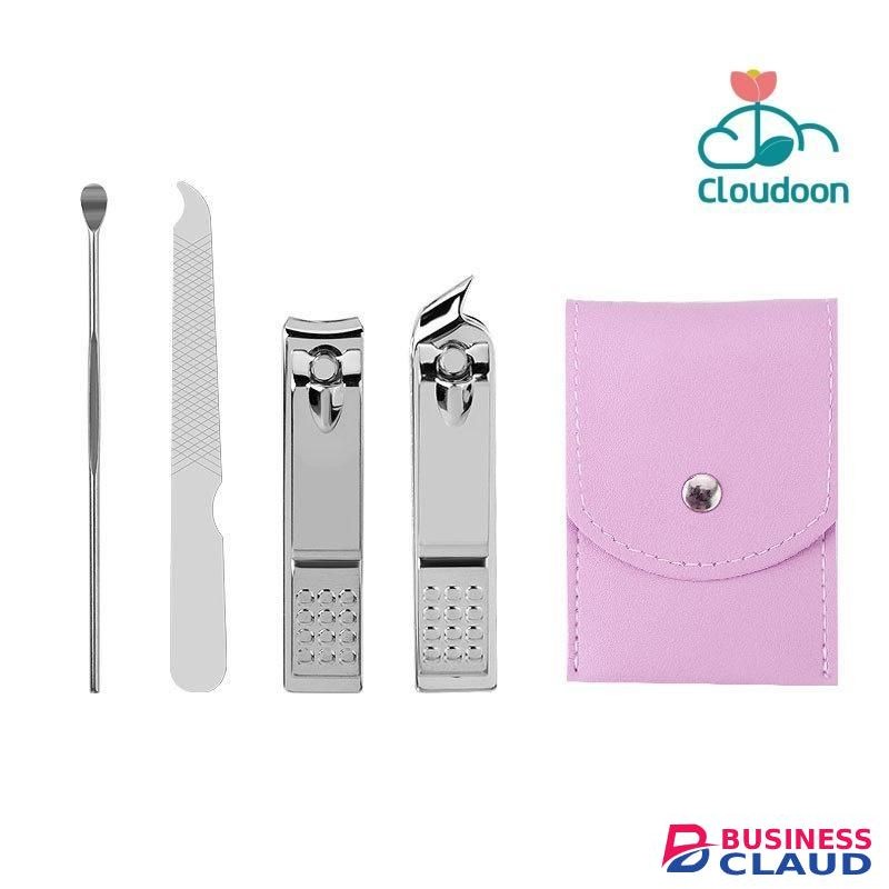 cloudoon 4-Piece High-End Nail Clipper Manicure Pedicure Nail Kit