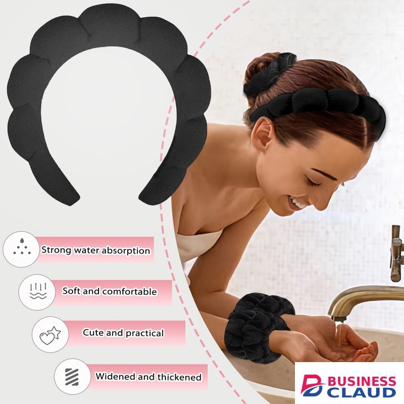 6Pcs Spa Headband Set For Face Washing, Makeup, Skincare, Hair Accessories For Women