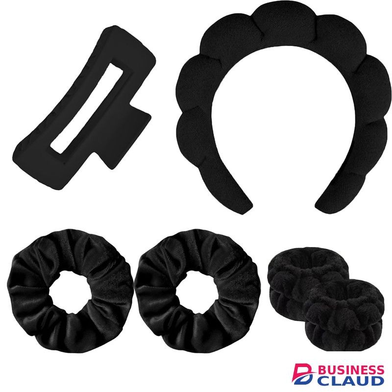 6Pcs Spa Headband Set For Face Washing, Makeup, Skincare, Hair Accessories For Women