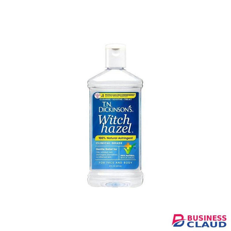 Dickinsons Witch Hazel 100% Natural Astringent Pure Witch Hazel Fragrance Free Cleanses & Soothes Skin For Face & Body Clinical Grade