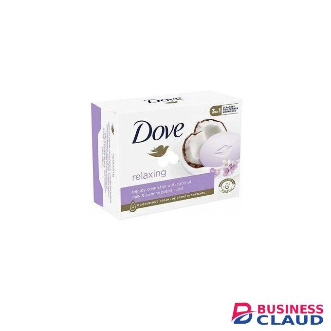 Dove Relaxing Beauty Cream Bar with Coconut Milk & Jasmine Petals Scent Cleansing Moisturizing Nourishing Soap.