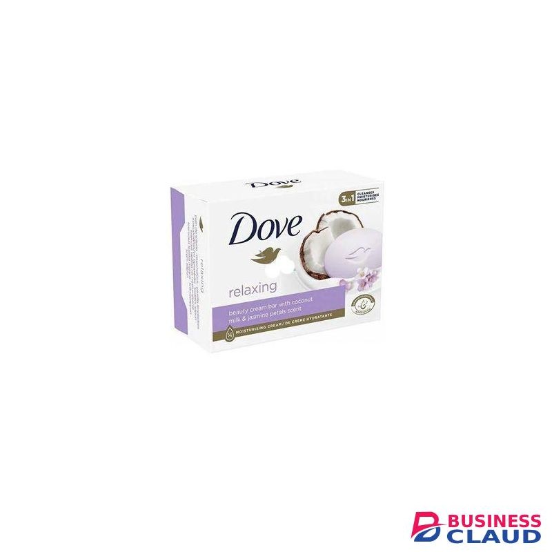 Dove Relaxing Beauty Cream Bar with Coconut Milk & Jasmine Petals Scent Cleansing Moisturizing Nourishing Soap.