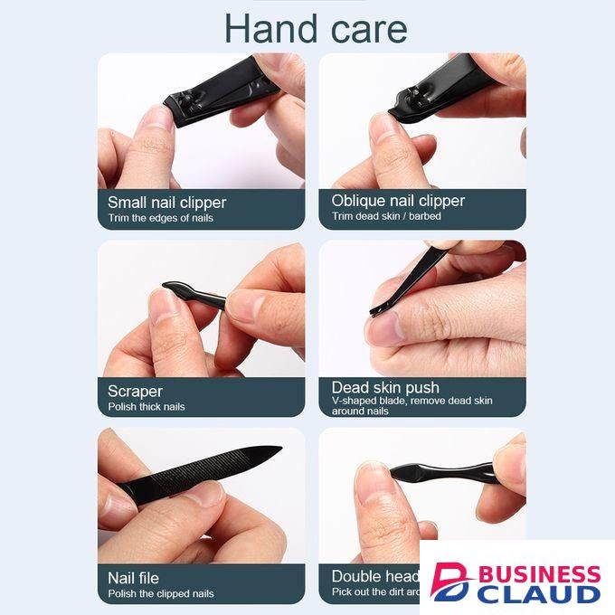16pcs/set Nail Clipper Cutter Trimmer Ear Pick Grooming Kit+free gift
