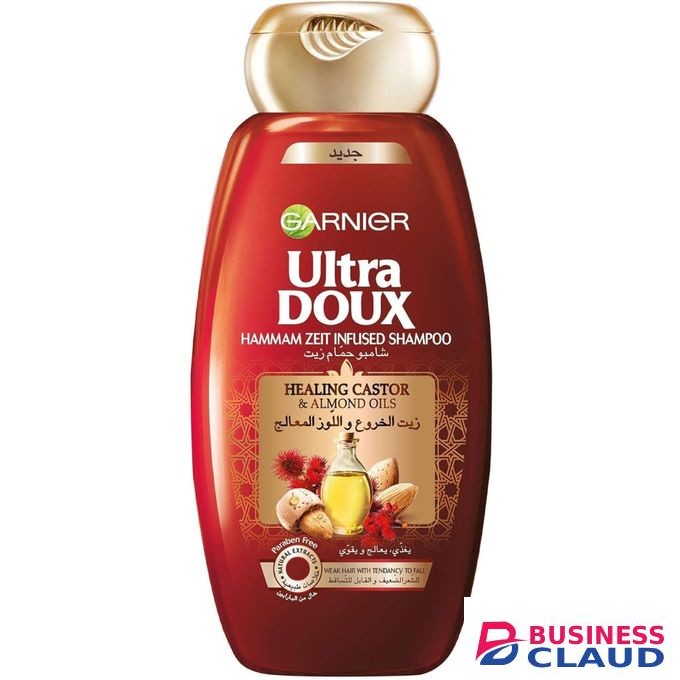 Garnier Ultra Doux Almond Castor Oil Shampoo For Weak Hair With Tendency To Fall 400ml