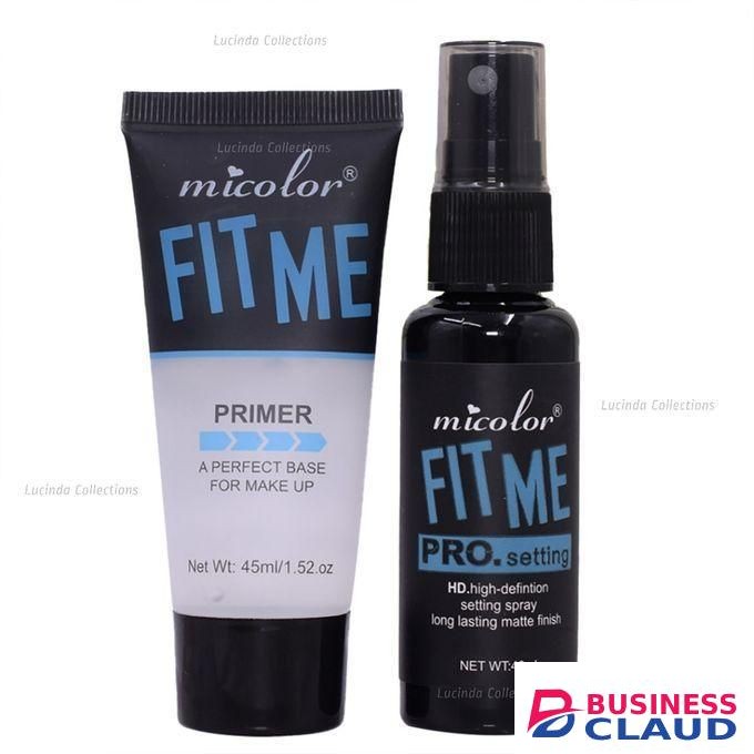Micolor 2 In 1 Fit Me Primer + Pro. Setting Spray Fixer Matte Makeup