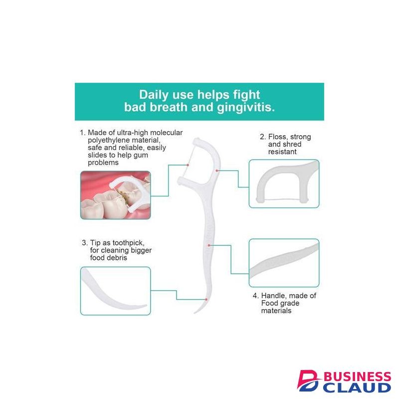 Bâtonnets de fil dentaire, cure-dents, hygiène bucco-dentaire