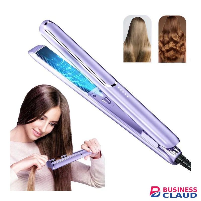 DONFANLIA Flat Iron Hair Straightener and Curler 2 in 1 with 10s Fast Heating, Adjustable Temp(140°C-230°C), Professional Salon Results and All Hair Types