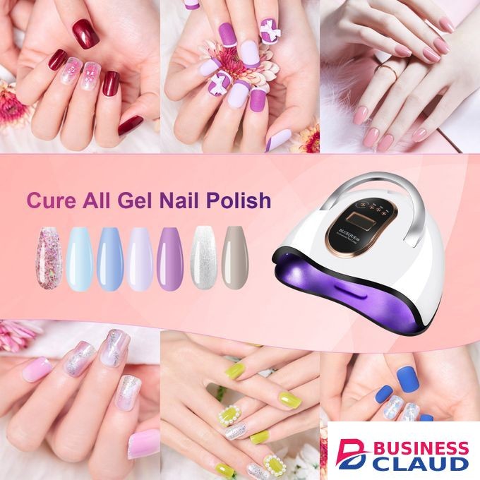 168W LED UV Nail Lamp Kits Fast Dryer +9pcs Manicure Tools